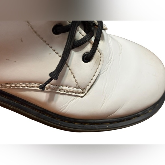 Dr. Martens White T Lamper Zavala 8 Eyelet Combat Boot EU 37 US L 6 US M 5 UK 4 - Picture 12 of 15